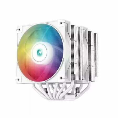 DEEPCOOL ARGB Dual-Tower 120 mm CPU Cooler, White R-AG620-WHANMN-G-2